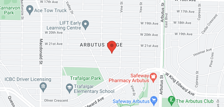 map of 2345 W 22ND AVENUE